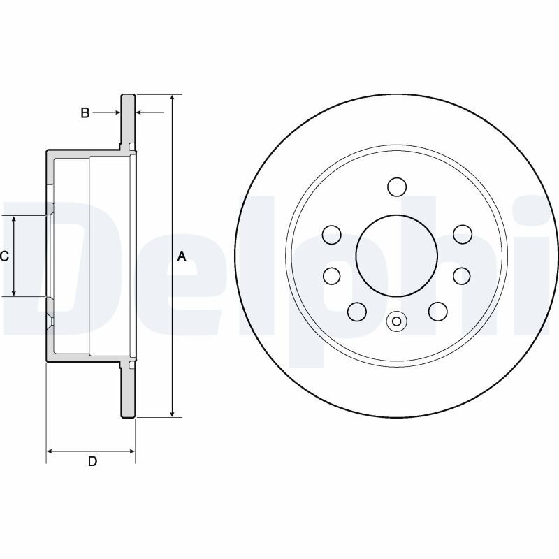 Bremsscheibe DELPHI BG2879