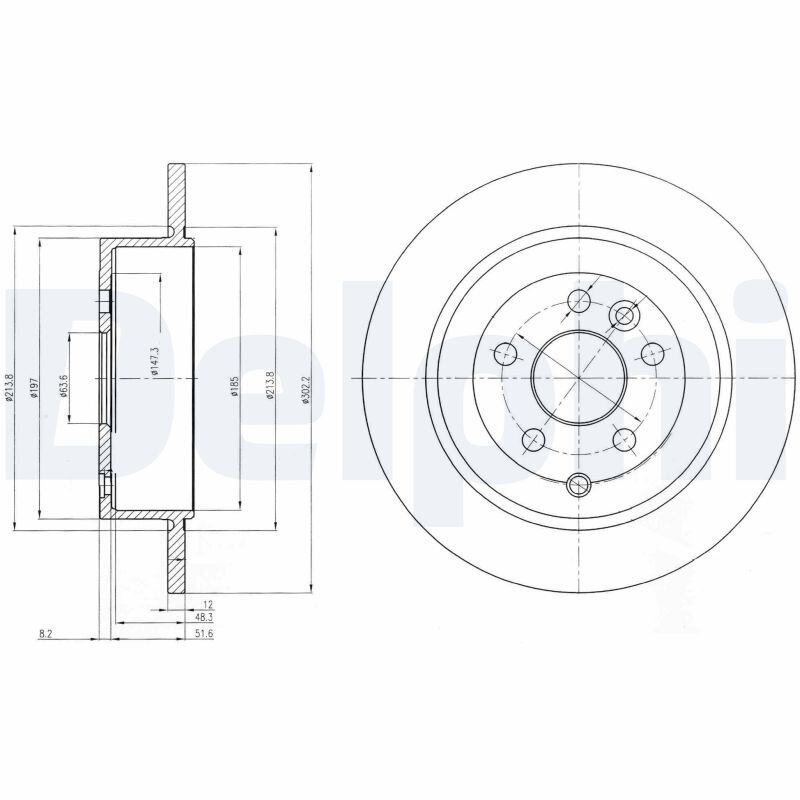 Bremsscheibe DELPHI BG4124C