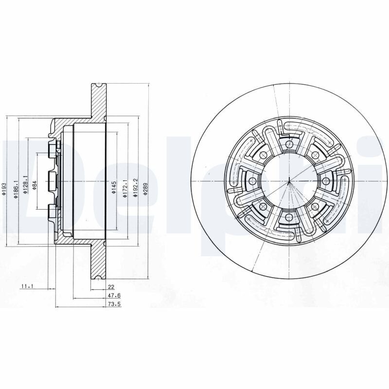 Bremsscheibe DELPHI BG4171