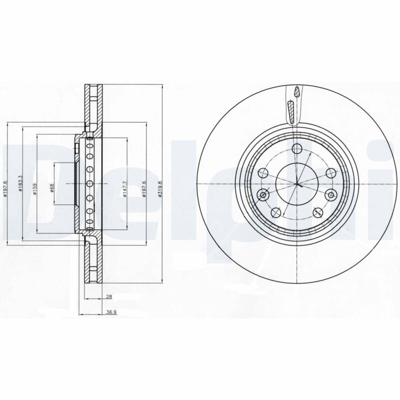 Bremsscheibe DELPHI BG4266