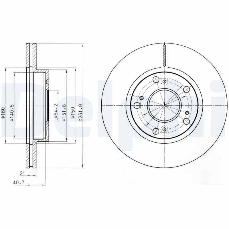 Bremsscheibe DELPHI BG4294