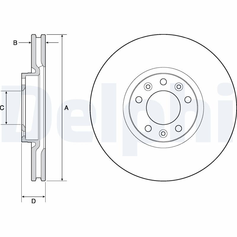 Bremsscheibe DELPHI BG4696C