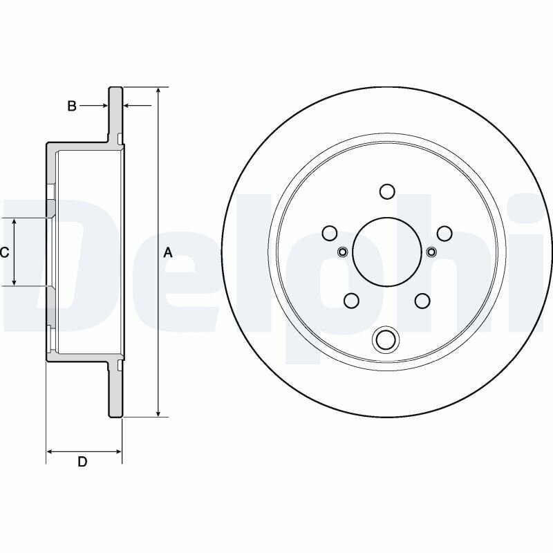 Bremsscheibe DELPHI BG4776C