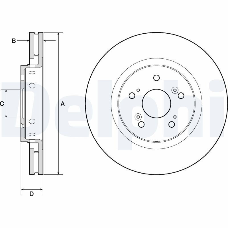 Bremsscheibe DELPHI BG4808C