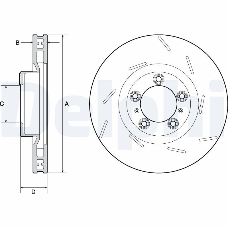 Bremsscheibe DELPHI BG9127C