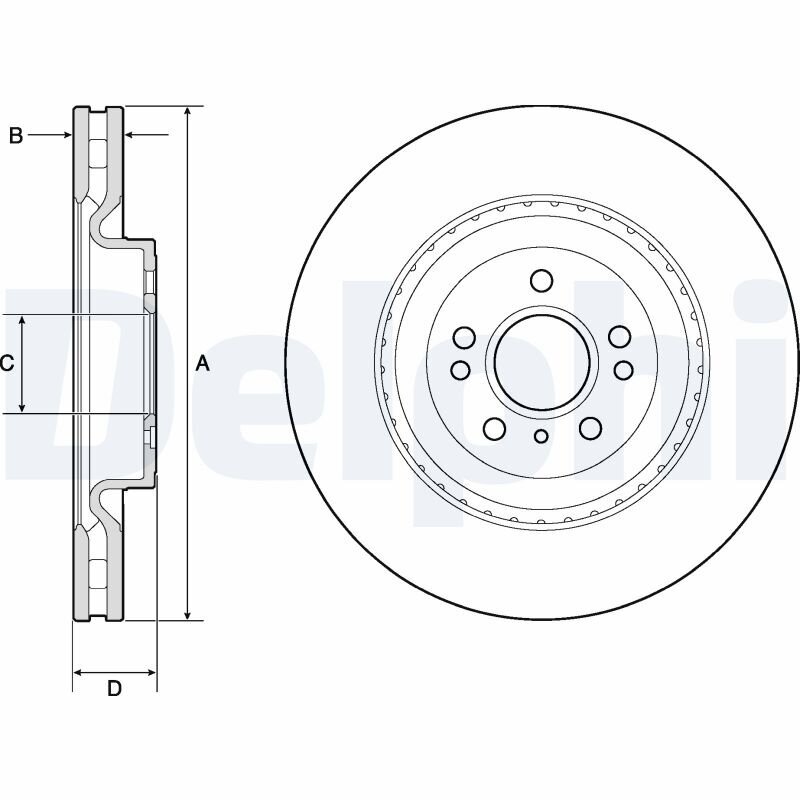 Bremsscheibe DELPHI BG9175C