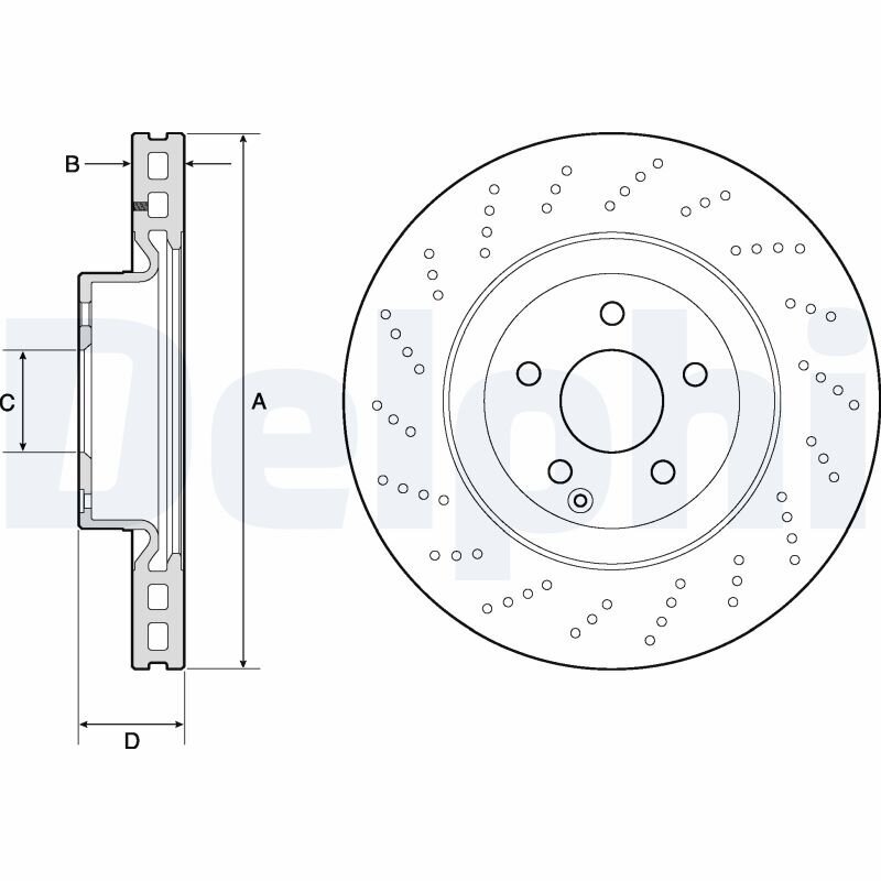 Bremsscheibe DELPHI BG9188C