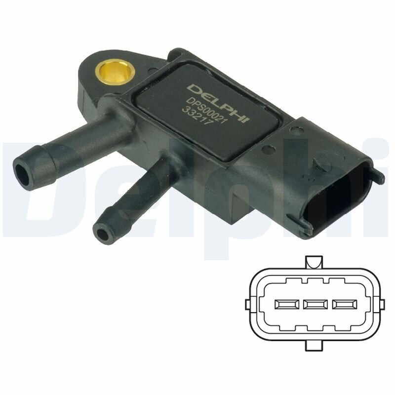 Sensor, Abgasdruck DELPHI DPS00021