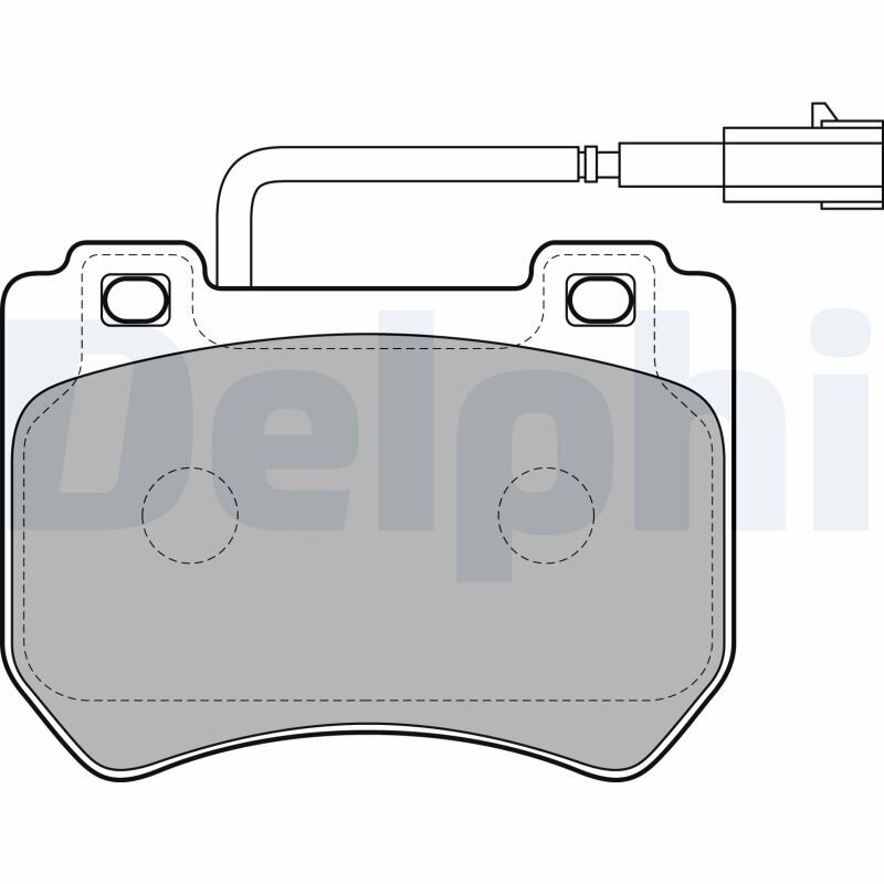Bremsbelagsatz, Scheibenbremse DELPHI LP2200