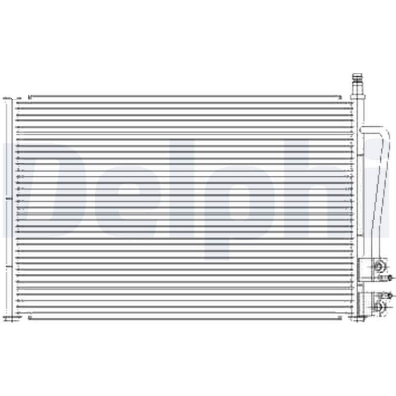 Kondensator, Klimaanlage DELPHI TSP0225459