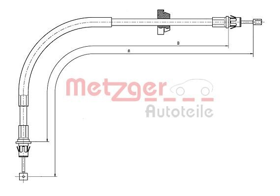 Seilzug, Feststellbremse METZGER 11.5571