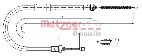 Seilzug, Feststellbremse METZGER 11.6574