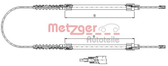 Seilzug, Feststellbremse METZGER 1171.8