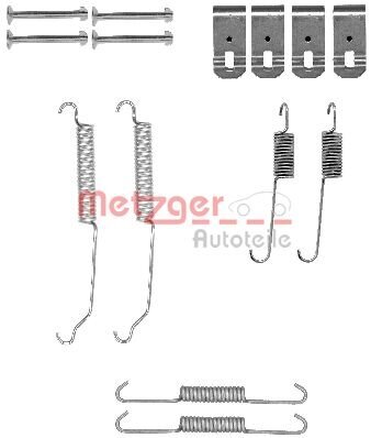 Zubehörsatz, Bremsbacken METZGER 105-0015