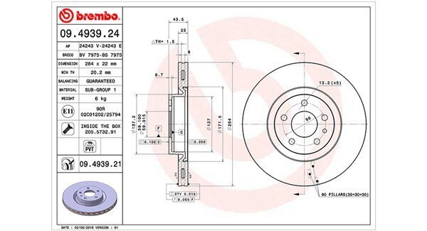 Bremsscheibe MAGNETI MARELLI 360406000300