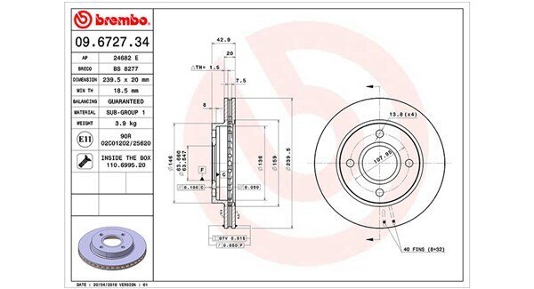 Bremsscheibe MAGNETI MARELLI 360406025200