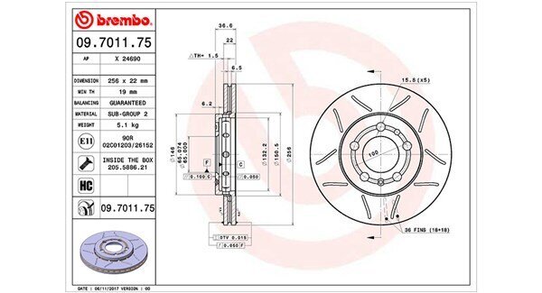 Bremsscheibe MAGNETI MARELLI 360406049405