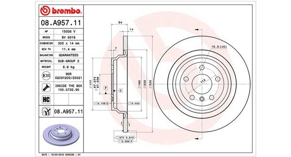 Bremsscheibe MAGNETI MARELLI 360406120001