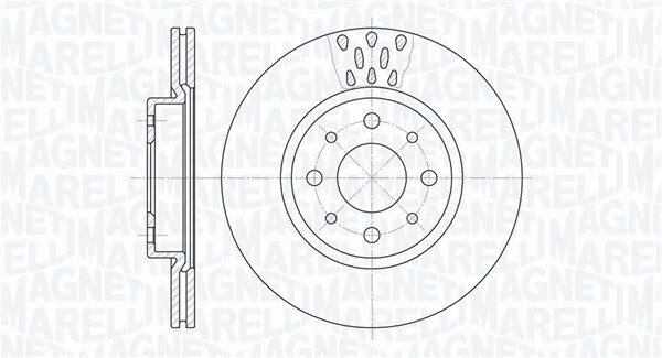 Bremsscheibe MAGNETI MARELLI 361302040234