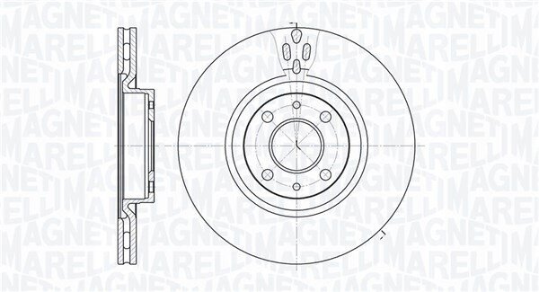 Bremsscheibe MAGNETI MARELLI 361302040260