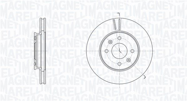 Bremsscheibe MAGNETI MARELLI 361302040775