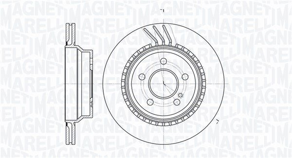 Bremsscheibe MAGNETI MARELLI 361302040812