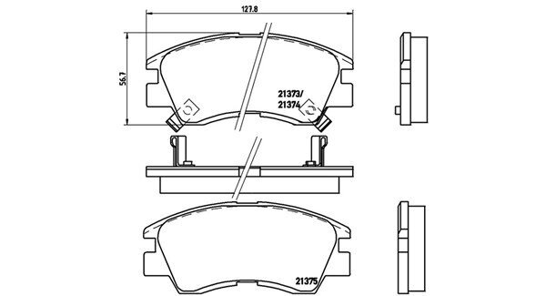 Bremsbelagsatz, Scheibenbremse MAGNETI MARELLI 363700454008