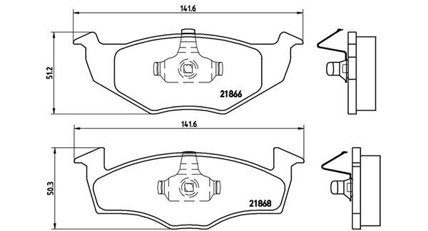 Bremsbelagsatz, Scheibenbremse MAGNETI MARELLI 363700485030