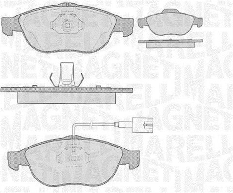 Bremsbelagsatz, Scheibenbremse MAGNETI MARELLI 363916060108