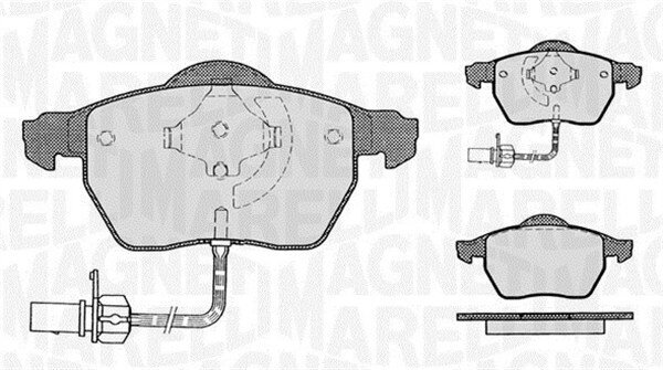 Bremsbelagsatz, Scheibenbremse MAGNETI MARELLI 363916060142