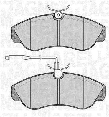 Bremsbelagsatz, Scheibenbremse MAGNETI MARELLI 363916060184