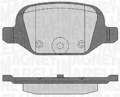 Bremsbelagsatz, Scheibenbremse MAGNETI MARELLI 363916060216