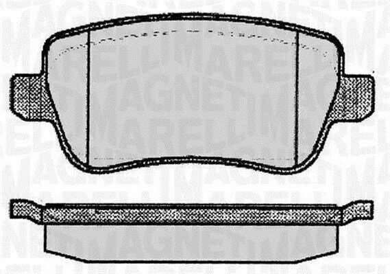 Bremsbelagsatz, Scheibenbremse MAGNETI MARELLI 363916060225