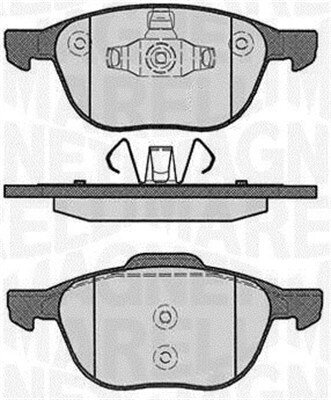 Bremsbelagsatz, Scheibenbremse MAGNETI MARELLI 363916060244