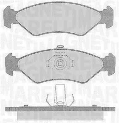 Bremsbelagsatz, Scheibenbremse MAGNETI MARELLI 363916060250