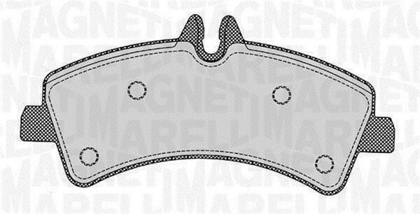 Bremsbelagsatz, Scheibenbremse MAGNETI MARELLI 363916060299