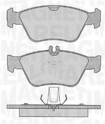 Bremsbelagsatz, Scheibenbremse MAGNETI MARELLI 363916060310