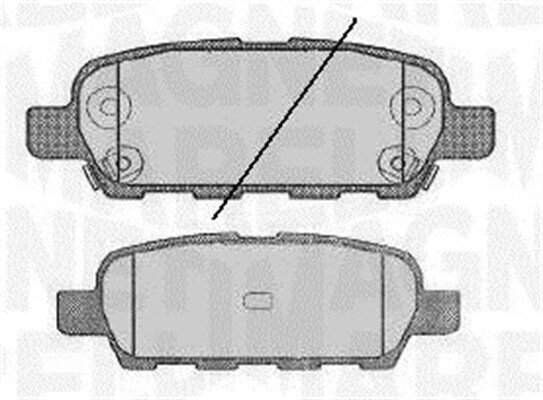 Bremsbelagsatz, Scheibenbremse MAGNETI MARELLI 363916060350