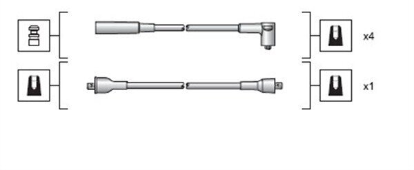 Zündleitungssatz MAGNETI MARELLI 941318111023