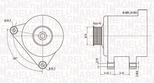 Generator 12 V MAGNETI MARELLI 063731509010