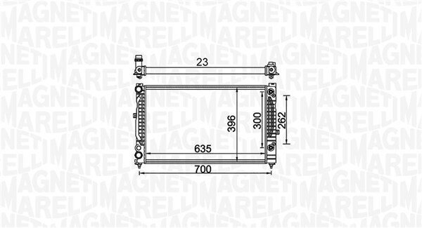 Kühler, Motorkühlung MAGNETI MARELLI 350213157600