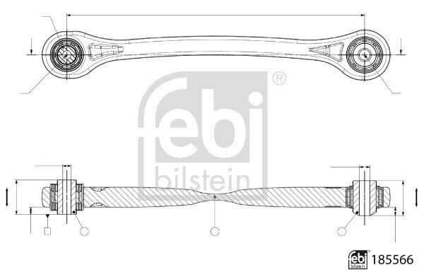 Lenker, Radaufhängung FEBI BILSTEIN 185566