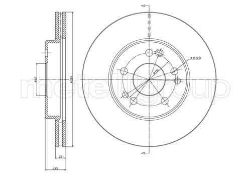 Bremsscheibe METELLI 23-0167