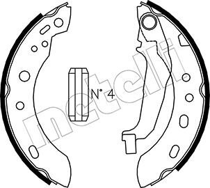 Bremsbackensatz METELLI 53-0288