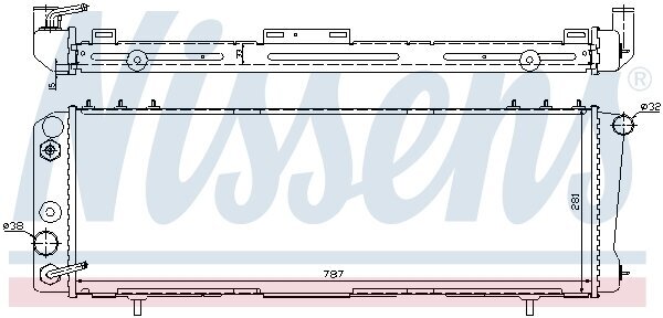 Kühler, Motorkühlung NISSENS 60986