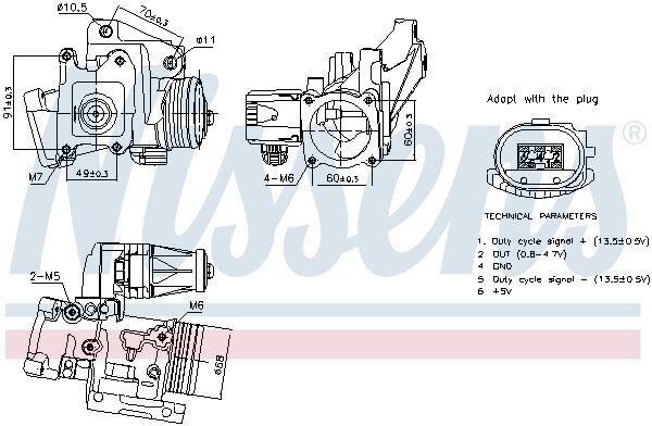 AGR-Ventil NISSENS 98387