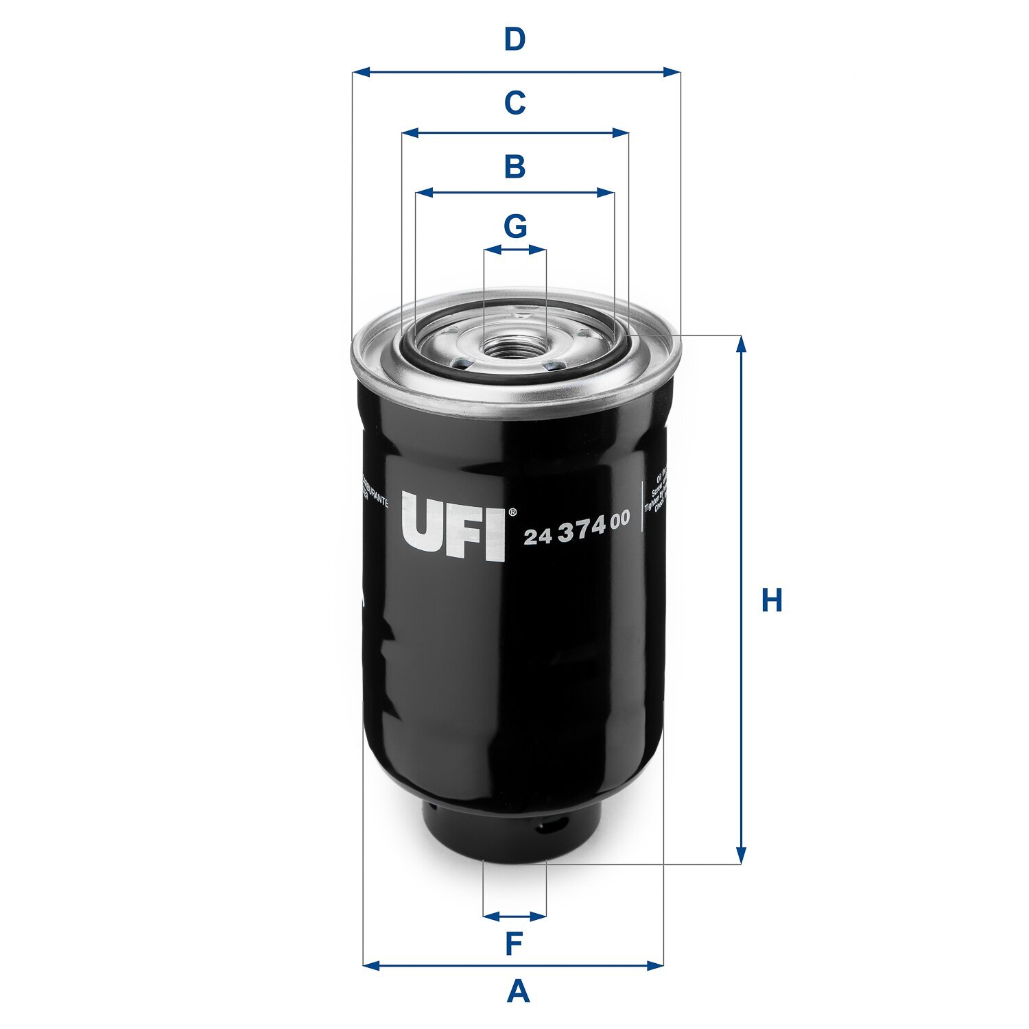 Kraftstofffilter UFI 24.374.00