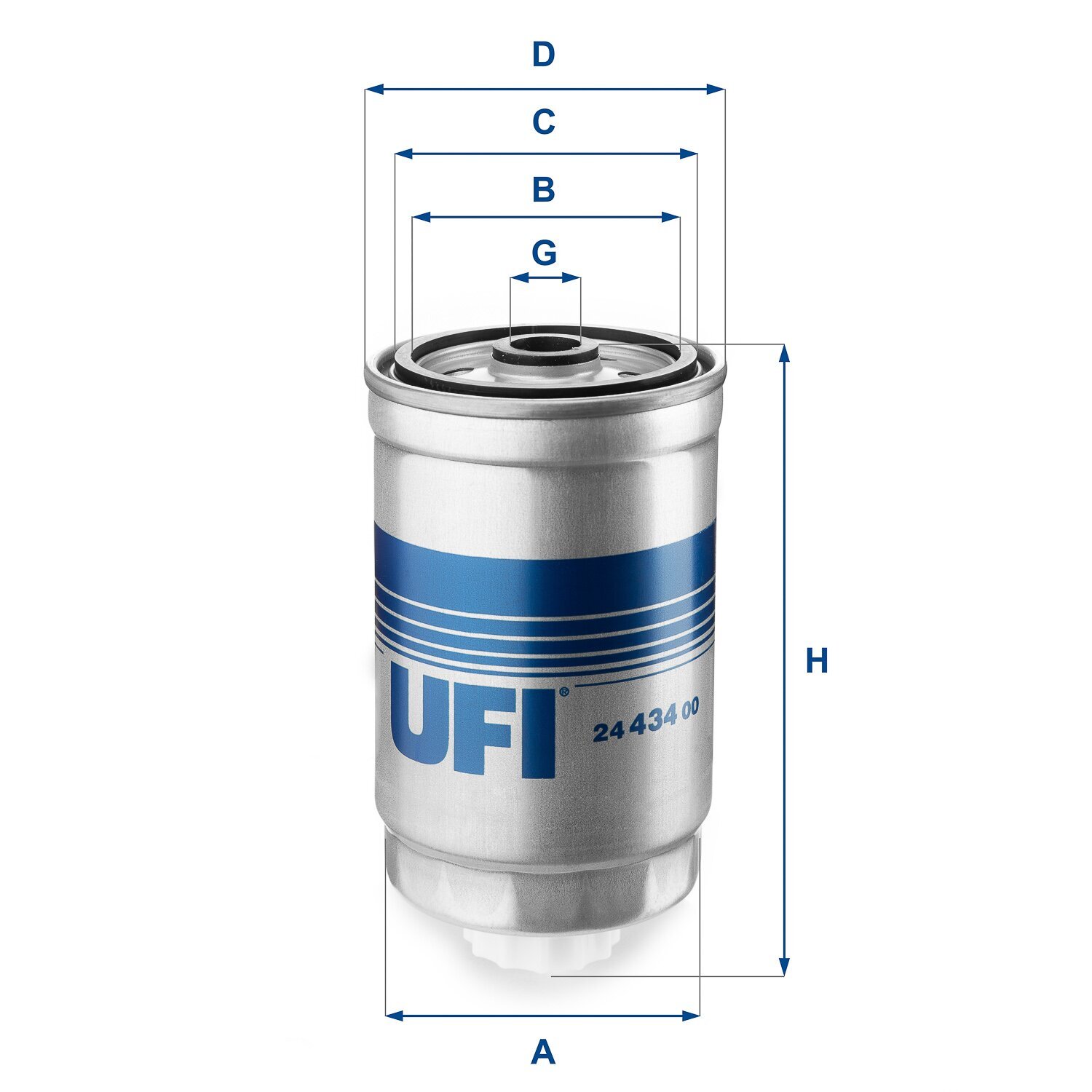Kraftstofffilter UFI 24.434.00