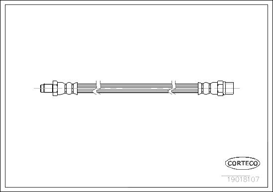 Bremsschlauch CORTECO 19018107