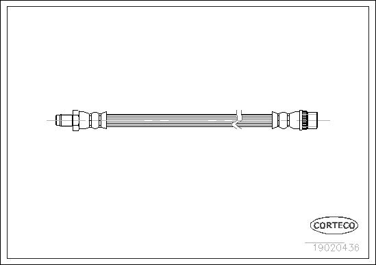 Bremsschlauch CORTECO 19020436